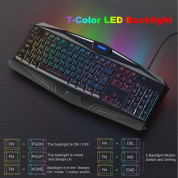 TeckNet EGK01793BK02 Wired Gaming Keyboard - геймърска клавиатура с LED подсветка (за PC) (черен) 1