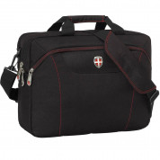 Ellehammer Briefcase Bag - полиестерна чанта за преносими компютри до 15.4 инча (черна)
