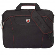 Ellehammer Briefcase Bag - полиестерна чанта за преносими компютри до 15.4 инча (черна) 1