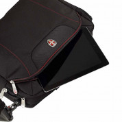 Ellehammer Briefcase Bag - полиестерна чанта за преносими компютри до 15.4 инча (черна) 2