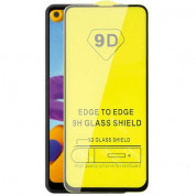 Premium Full Glue 9D Edge to Edge Tempered Glass - обхващащо и ръбовете стъклено защитно покритие за дисплея на Samsung Galaxy A21s (черен)