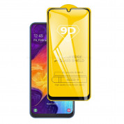 Premium Full Glue 9D Edge to Edge Tempered Glass - обхващащо и ръбовете стъклено защитно покритие за дисплея на Samsung Galaxy A30, Galaxy A50 (черен) (bulk)