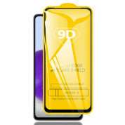Premium Full Glue 9D Edge to Edge Tempered Glass - обхващащо и ръбовете стъклено защитно покритие за дисплея на Samsung Galaxy A72 (черен)