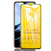 Premium Full Glue 9D Edge to Edge Tempered Glass - обхващащо и ръбовете стъклено защитно покритие за дисплея на Xiaomi Redmi 9T (черен)