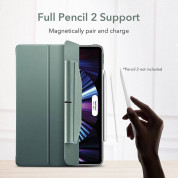 ESR Ascend Trifold Case - полиуретанов калъф с поставка и отделение за Apple Pencil 2 за iPad Pro 11 M1 (2021), iPad Pro 11 (2020), iPad Pro 11 (2018) (тъмнозелен) 4
