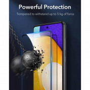 ESR Screen Shield 3D Full Cover Tempered Glass 2 Pack - 2 броя калени стъклени защитни покрития за целия дисплей на Samsung Galaxy A52, Galaxy A52s (черен-прозрачен) 2