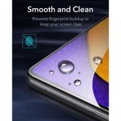 ESR Screen Shield 3D Full Cover Tempered Glass 2 Pack - 2 броя калени стъклени защитни покрития за целия дисплей на Samsung Galaxy A52, Galaxy A52s (черен-прозрачен) 5