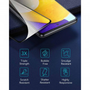 ESR Screen Shield 3D Full Cover Tempered Glass 2 Pack - 2 броя калени стъклени защитни покрития за целия дисплей на Samsung Galaxy A52, Galaxy A52s (черен-прозрачен) 1