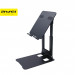 AWEI X23 Foldable Desk Holder - универсална алуминиева сгъваема поставка за бюро и плоскости за мобилни устройства и таблети (черен) 1