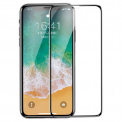 Baseus Full Screen Tempered Glass (SGAPIPHX-KE01) - калено стъклено защитно покритие за целия дисплей на iPhone 11 Pro, iPhone XS, iPhone X (прозрачен-черен)