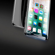Baseus Full Screen Tempered Glass (SGAPIPHX-KE01) - калено стъклено защитно покритие за целия дисплей на iPhone 11 Pro, iPhone XS, iPhone X (прозрачен-черен) 9
