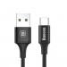 Baseus Rapid USB-A to USB-C Cable 2A (CATSU-C01) - кабел с въжена оплетка за устройства с USB-C порт (200 см) (черен) 1