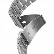 Spigen Modern Fit Band - стоманена каишка за Samsung Galaxy Watch, Huawei Watch, Xiaomi, Garmin и други часовници с 22мм захват (сребрист) 3