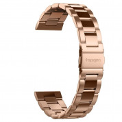 Spigen Modern Fit Band - стоманена каишка за Samsung Galaxy Watch, Huawei Watch, Xiaomi, Garmin и други часовници с 20мм захват (розово злато) 2