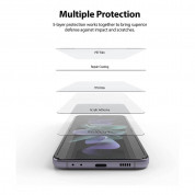 Ringke Invisible Defender Screen Protector 2 Pack - 2 броя защитни покрития за дисплея на Samsung Galaxy Z Flip 3 (прозрачен) 3