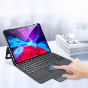 Dux Ducis Wireless Touchpad Keyboard Case - полиуретанов калъф, клавиатура, тракпад и поставка за iPad Pro 12.9 M1 (2021), iPad Pro 12.9 (2020), iPad Pro 12.9 (2018) (черен) 4