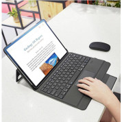 Dux Ducis Wireless Touchpad Keyboard Case - полиуретанов калъф, клавиатура, тракпад и поставка за iPad Pro 12.9 M1 (2021), iPad Pro 12.9 (2020), iPad Pro 12.9 (2018) (черен) 10