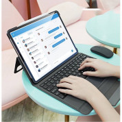 Dux Ducis Wireless Touchpad Keyboard Case - полиуретанов калъф, клавиатура, тракпад и поставка за iPad Pro 12.9 M1 (2021), iPad Pro 12.9 (2020), iPad Pro 12.9 (2018) (черен) 11