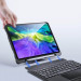 Dux Ducis Wireless Touchpad Keyboard Case - полиуретанов калъф, клавиатура, тракпад и поставка за iPad Pro 11 M1 (2021), iPad Pro 11 (2020), iPad Pro 11 (2018), iPad Air 5 (2022), iPad Air 4 (2020) (черен) 3