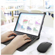 Dux Ducis Wireless Touchpad Keyboard Case - полиуретанов калъф, клавиатура, тракпад и поставка за iPad Pro 11 M1 (2021), iPad Pro 11 (2020), iPad Pro 11 (2018), iPad Air 4 (2020) (черен) 12