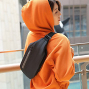 Ultimate Shoulder Sling Backpack - стилна чанта с презрамка за смартфони и други дребни вещи (черен) 10