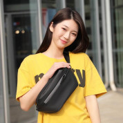 Ultimate Shoulder Sling Backpack - стилна чанта с презрамка за смартфони и други дребни вещи (черен) 13