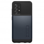 Spigen Slim Armor Case - хибриден кейс с най-висока степен на защита за Samsung Galaxy A52, Galaxy A52 5G (тъмносин) 1