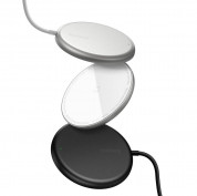 Baseus Simple Mini Magnetic Wireless Charger (WXJK-H03) - поставка (пад) за безжично зареждане за iPhone с Magsafe и Qi съвместими устройства (син) 10