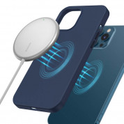 Baseus Simple Mini Magnetic Wireless Charger (WXJK-H03) - поставка (пад) за безжично зареждане за iPhone с Magsafe и Qi съвместими устройства (син) 8