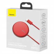Baseus Simple Mini Magnetic Wireless Charger (WXJK-H09) (red) 17