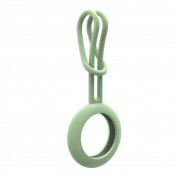 Silicone Fexible Keychain Loop for Apple AirTag (green)