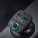 Ugreen Bluetooth FM Transmitter - блутут FM трансмитер и зарядно за кола за мобилни устройства (черен) 2