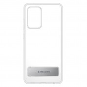 Samsung Clear Standing Cover EF-JA525 - оригинален удароустойчив хибриден кейс с поставка за Samsung Galaxy A52, Galaxy A52 5G (прозрачен) 3