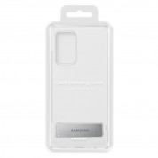 Samsung Clear Standing Cover EF-JA525 - оригинален удароустойчив хибриден кейс с поставка за Samsung Galaxy A52, Galaxy A52 5G (прозрачен) 4