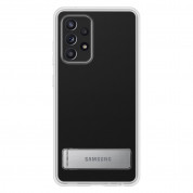 Samsung Clear Standing Cover EF-JA525 - оригинален удароустойчив хибриден кейс с поставка за Samsung Galaxy A52, Galaxy A52 5G (прозрачен) 6