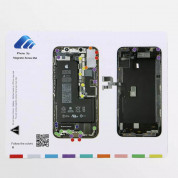 Magnetic iPhone XS Screw Mat - магнитна дъска за организиране на ремонта на iPhone XS