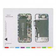 Magnetic iPhone 11 Screw Mat - магнитна дъска за организиране на ремонта на iPhone 11