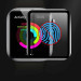 Next One Screen Protector 44mm - защитно покритие с извити ръбове за дисплея на Apple Watch 44мм (черен-прозрачен) 3