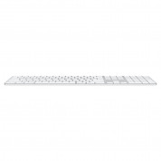 Apple Magic Wireless Keyboard with Touch ID and Numeric Keypad BG - безжична клавиатура за Mac компютри с M1 процесор (сребрист-бял) (модел 2021) 1
