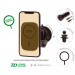 4smarts UltiMag RoadTrip Wireless Car Charger Set 15W - поставка за радиатора или таблото на кола с безжично зареждане за iPhone с Magsafe (черен) 1