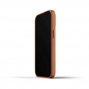 Mujjo Full Leather Case - кожен (естествена кожа) кейс за iPhone 13 Pro Max (кафяв) 3