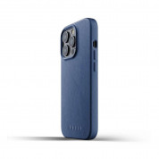 Mujjo Full Leather Case for iPhone 13 Pro Max (blue) 1