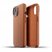 Mujjo Full Leather Case - кожен (естествена кожа) кейс за iPhone 13 (кафяв) 2