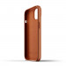 Mujjo Full Leather Case - кожен (естествена кожа) кейс за iPhone 13 (кафяв) 5