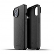 Mujjo Full Leather Case - кожен (естествена кожа) кейс за iPhone 13 Mini (черен) 1
