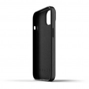 Mujjo Full Leather Case - кожен (естествена кожа) кейс за iPhone 13 Mini (черен) 4