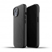 Mujjo Full Leather Case - кожен (естествена кожа) кейс за iPhone 13 Mini (черен)