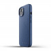 Mujjo Full Leather Case - кожен (естествена кожа) кейс за iPhone 13 Mini (син) 3