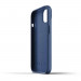 Mujjo Full Leather Case - кожен (естествена кожа) кейс за iPhone 13 Mini (син) 5