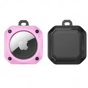 JC AirTag EggShell Silicone Keyring for Apple AirTag (pink)